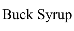 BUCK SYRUP trademark