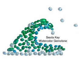 SIESTA KEY WATERCOLOR GEMSTONE trademark