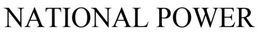 NATIONAL POWER trademark