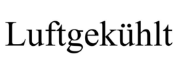 LUFTGEKÜHLT trademark