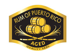 RUM OF PUERTO RICO AGED QUALITY SEAL trademark