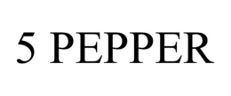 5 PEPPER trademark