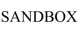 SANDBOX trademark