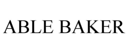 ABLE BAKER trademark