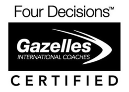 FOUR DECISIONS GAZELLES INTERNATIONAL COACHES CERTIFIED trademark