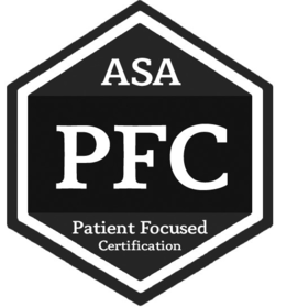 ASA PFC PATIENT FOCUSED CERTIFICATION trademark