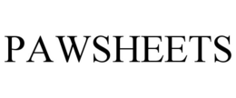 PAWSHEETS trademark
