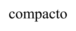 COMPACTO trademark
