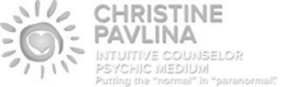 CHRISTINE PAVLINA INTUITIVE COUNSELOR PSYCHIC MEDIUM PUTTING THE "NORMAL" IN "PARANORMAL" trademark