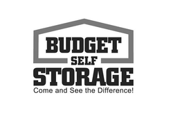 BUDGET SELF STORAGE COME AND SEE THE DIFFERENCE! trademark