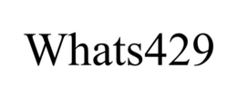 WHATS429 trademark