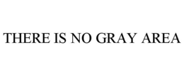 THERE IS NO GRAY AREA trademark