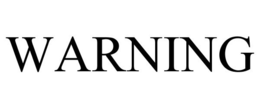 WARNING trademark