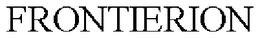 FRONTIERION trademark