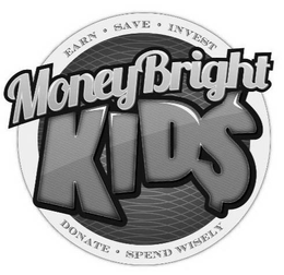 MONEYBRIGHT KID$ EARN · SAVE · INVEST DONATE · SPEND WISELY trademark