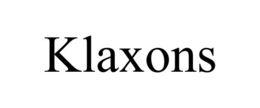 KLAXONS trademark