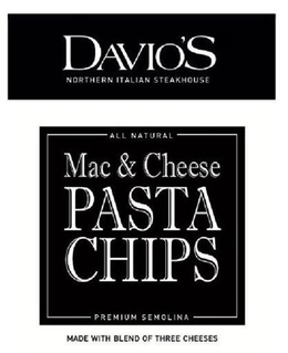 DAVIO'S NORTHERN ITALIAN STEAKHOUSE ALL NATURAL MAC & CHEESE PASTA CHIPS, PREMIUM SEMOLINA MADE WITH BLEND OF THREE CHEESES trademark