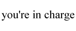 YOU'RE IN CHARGE trademark