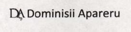 DA DOMINISII APARERU trademark
