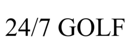 24/7 GOLF trademark