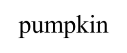 PUMPKIN trademark