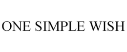 ONE SIMPLE WISH trademark