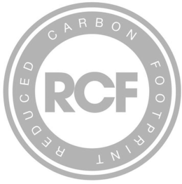 RCF REDUCED CARBON FOOTPRINT trademark