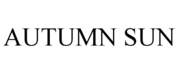 AUTUMN SUN trademark