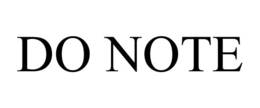 DO NOTE trademark