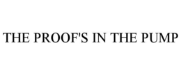 THE PROOF'S IN THE PUMP trademark