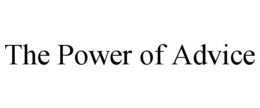 THE POWER OF ADVICE trademark