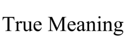TRUE MEANING trademark