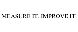 MEASURE IT. IMPROVE IT. trademark