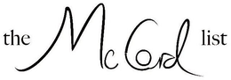 THE MCCORD LIST trademark