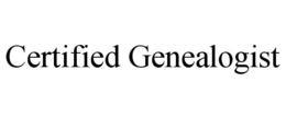 CERTIFIED GENEALOGIST trademark