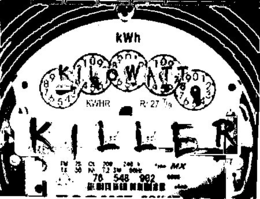 KWH KILOWATT 9876543 0123456789 0123456789 0123456789 0123456789 KWHR RR 27 7/9 KILLER 76 548 902 trademark