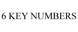 6 KEY NUMBERS trademark