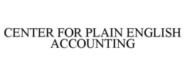 CENTER FOR PLAIN ENGLISH ACCOUNTING trademark