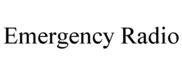 EMERGENCY RADIO trademark
