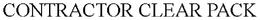CONTRACTOR CLEAR PACK trademark