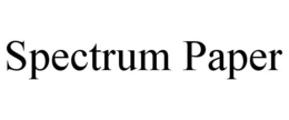 SPECTRUM PAPER trademark