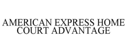 AMERICAN EXPRESS HOME COURT ADVANTAGE trademark