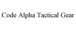 CODE ALPHA TACTICAL GEAR trademark