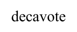DECAVOTE trademark