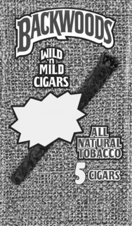 BACKWOODS WILD 'N MILD CIGARS ALL NATURAL TOBACCO 5 CIGARS trademark