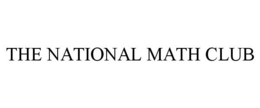 THE NATIONAL MATH CLUB trademark