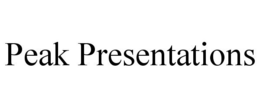 PEAK PRESENTATIONS trademark