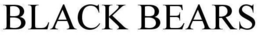 BLACK BEARS trademark