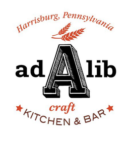 HARRISBURG, PENNSYLVANIA A AD LIB CRAFT KITCHEN & BAR trademark