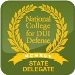 NATIONAL COLLEGE FOR DUI DEFENSE MCMXCV STATE DELEGATE trademark